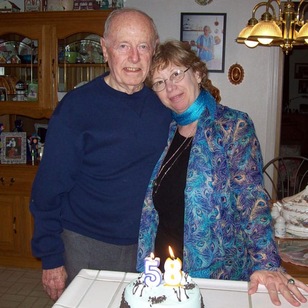 Ben Callis with his daughter, Benita